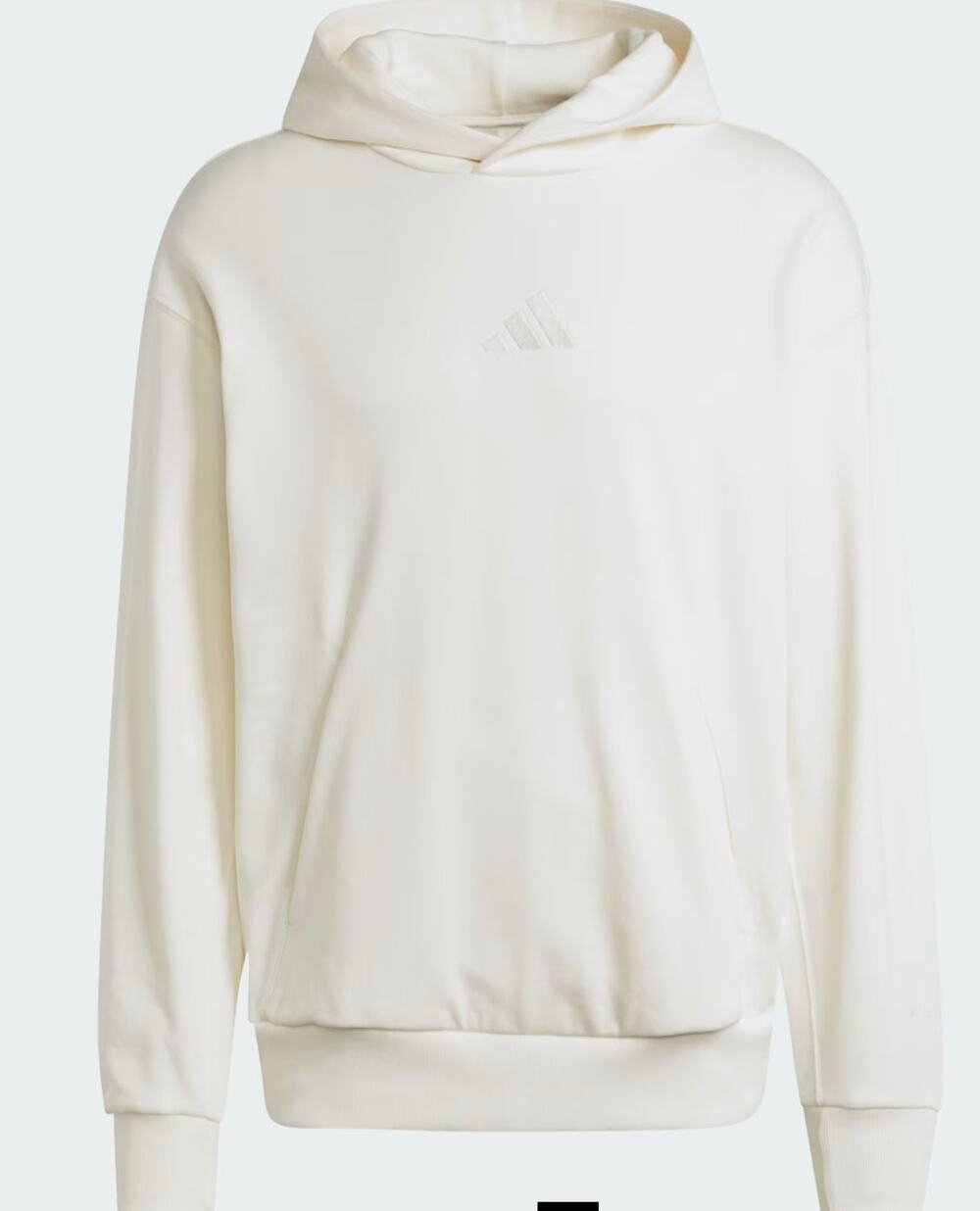 Adidas | 100% Cotton Ivory All Season French Terry Hoodie | Size Medium